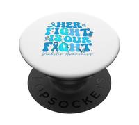 Son Combat est Notre Lutte pour Soutenir Le diabète PopSockets PopGrip Adhésif