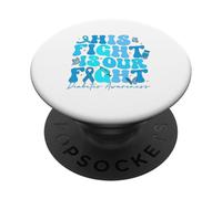 Son Combat est Notre Lutte pour Soutenir Le diabète PopSockets PopGrip Adhésif