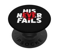 Son cœur ne Manque jamais la fidélité éternelle de Dieu PopSockets PopGrip Adhésif