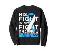 Son Dad T1D Diabetic Type 1 Sensibilisation au diabète Drôle Sweatshirt
