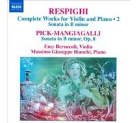 Son in B minor for Violin & Piano-Pick-Mangiagalli by RESPIGHI,OTTORINO NEUF