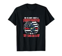 Son In Law Is A Firefighter Proud Dad Gift For Fireman T-Shirt