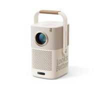 【Son JBL et Batterie Intégrée】 Videoprojecteur WiFi Bluetooth T2, Projecteur Portable Natif 1080P Auto Focus/Keystone, 450 ANSI Lumens, Haut-Parleur 2X8W, Compatible avec Adaptateur TV (Looks Better)