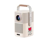 【Son JBL et Batterie Intégrée】 Videoprojecteur WiFi Bluetooth T2, Projecteur Portable Natif 1080P Auto Focus/Keystone, 450 ANSI Lumens, Haut-Parleur 2X8W (K.H.Edition)