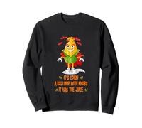 Son maïs est Un Gros Morceau avec des Boutons, il a Le jus d'halloween Sweatshirt