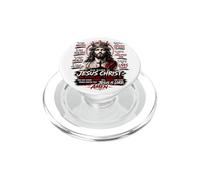 Son Nom est Jésus-Christ - Roi des Rois Design de Foi PopSockets PopGrip pour MagSafe