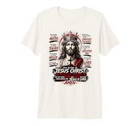 Son Nom est Jésus-Christ - Roi des Rois Design de Foi T-Shirt Haut de Gamme