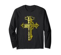 Son of God Jesus Christ Cross Christian 9 John 3 16 Manche Longue