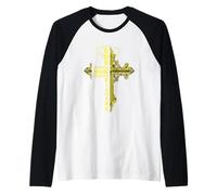 Son of God Jesus Christ Cross Christian 9 John 3 16 Manche Raglan