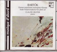 Son. Pour Piano, Suite Pour Piano, Danses Populaires Roumaines, Etc. Helffer, Piano
