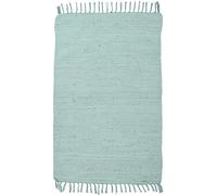 Sona-Lux Dhurry Fleckerl Tapis tissé à la main Vert menthe