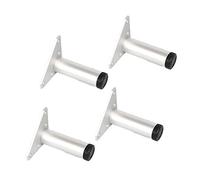 Sonakia Pieds D'armoire 8In/20Cm,Jambes De Canapé Cylindriques,Un Ensemble De 4 Pieds De Support,pour Lits,Tables Basses,Fauteuils,Hauteur Réglable,Jambes De Meubles Anti-Oxydation,Argent,6cm/2.4in