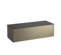 Sonar meuble sans déc 1175 1t titane plan marbre noir marquina 1175x455x340 - LAUFEN H4054200341421