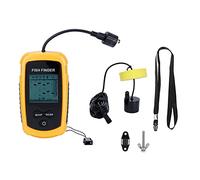 Sonar Portable détecteur de Poissons, détecteur de Profondeur Portable avec capteur d'alarme, écran LCD pour la pêche de Jour et de Nuit, Design, détecte l'emplacement du Poisson,