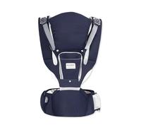 SONARIN 3-en-1 Léger Porte-Bébé avec Siège à Hanche,Multifonctionnel Respirant Echarpe de Portage avec Capuche Amovible,Portage Avant et Arrière pour Nouveau-Nés Tout-Petits(Bleu)