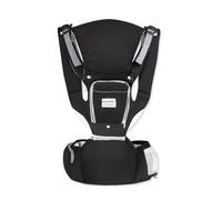 SONARIN 3-en-1 Léger Porte-Bébé avec Siège à Hanche,Multifonctionnel Respirant Echarpe de Portage avec Capuche Amovible,Portage Avant et Arrière pour Nouveau-Nés Tout-Petits(Noir)