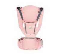 SONARIN 3-en-1 Léger Porte-Bébé avec Siège à Hanche,Multifonctionnel Respirant Echarpe de Portage avec Capuche Amovible,Portage Avant et Arrière pour Nouveau-Nés Tout-Petits(Rose)