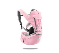 SONARIN 3 en 1 Multifonction porte-bébé Hipseat,Baby Carrier, Avant et arrière, 100% coton,Ergonomique,Taille Libre,Facile pour maman,100% GARANTIE et LIVRAISON GRATUITE, Idéal Cadeau(Rose)