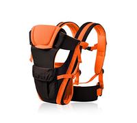 SONARIN All Season réglable 4 positions Poste de porte-bébé avec courroie variable et fond de panier amovible, ergonomique,taille libre,adapté à la croissance de votre enfant(Orange)