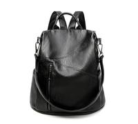 SONARIN Antivol Mode Sac à Dos Femme,Grande Capacité Polyvalent Sac à Dos Loisir pour Dames Sacs d'École Cartable Filles,Sacs à Bandoulière Convertible pour Voyage Travail Collège(Noir)