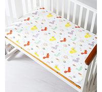 SONARIN Bébé Matelas à Langer,Imperméable Respirant Cotton Tapis à Langer Protège Matelas Coussin de Lit Coussinet D'urine Portable Réutilisable pour Nouveau-Né Tout-Petit 70x110cm(Écureuil)