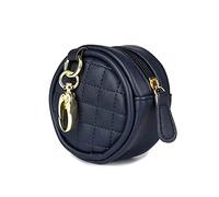 SONARIN Boîte à Tétine Bébé avec Fermoir pour Sac à Langer,Boîte à Sucette Portable Boîte de Rangement pour Tétine Porte-Sucette Boîte de Tétine en Cuir pour le Rangement de 2 Sucettes(Bleu Foncé)