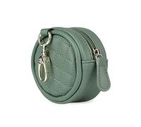 SONARIN Boîte à Tétine Bébé avec Fermoir pour Sac à Langer,Boîte à Sucette Portable Boîte de Rangement pour Tétine Porte-Sucette Boîte de Tétine en Cuir pour le Rangement de 2 Sucettes(Vert)