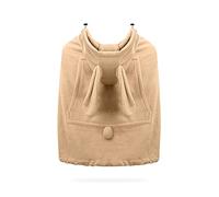 SONARIN Chaud Porte Bébé Couverture,Universel Housse de Porte-Bébé Hiver Encapuchonné Coupe-Vent Cape de Transporteur Chancelière avec Poche pour Toutes Saisons(Marron)