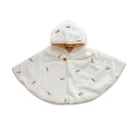 SONARIN Chaude Cape à Capuche Bébé,Manteau d'Hiver Doux Épais Poncho Tout-Petits Mignon Vêtements d'Extérieur Coupe-Vent Veste Châle pour Bébé Garçon Filles 1-3 Ans(Tulipe)