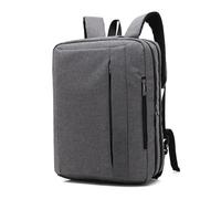 SONARIN Convertible Sac à Dos Travail,Multifonctionnel Imperméable Sac à Dos Ordinateur Portable 17,3 Pouces Sacs à Bandoulière à Main Mallette Sacs de Voyage École pour Homme(Gris)