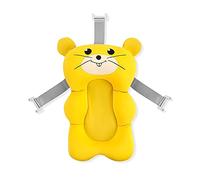SONARIN Coussin de Baignoire pour Bébé,Siège de Bain pour Nouveau-Né Nourisson Baignoire Coussin Tapis de Baignoire Antidérapant pour Bébé Support de Siège de Bain pour Bébé Confortable(Jaune)