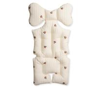 SONARIN Doux Coussin de Siège pour Poussette,Épais Coton Coussin de Poussette Bébé Coussin Réducteur de Landau Universel pour Poussette Landau Siège Voiture Chaise Haute(Cerise)