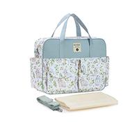 SONARIN Élégant Sac à Langer Grande Capacité pour Bébé, Bandoulière Étanche de Maternité et Voyage Avec Bretelles & Matelas à Langer (Lapin)