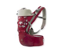 SONARIN Ergonomique 3-en-1 Porte-bébé avec Siège à Hanche,Porte Bébé Multifonctionnel Respirant Avant et Arrière Porte-bébé Echarpe de Portage Multiposition pour 0-36 Mois(Rouge)