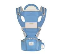 SONARIN Ergonomique Toutes Saisons Porte-bébé avec Siège à Hanche,Porte Bébé Multifonctionnel Respirant Avant et Arrière Porte-bébé Echarpe de Portage Multiposition pour 0-36 Mois(Bleu)