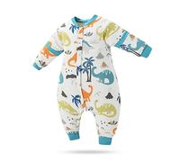 SONARIN Gigoteuse Bébé avec Jambes et Manches Amovible,100% Coton Turbulette Gigoteuse pour Tout-Petits Grenouillères Bébé Sac de Couchage pour Bébé de 3 Mois à 7 Ans(Dinosaure),S,70CM