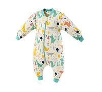 SONARIN Gigoteuse pour bébé-3.5 Tog,Manches Amovibles, En coton bio Très Douce et Chaud,Turbulette Hiver pour bébé,Différentes Tailles de 6 mois à 6 ans,Forêt Verte,Taille M (24-48 mois)