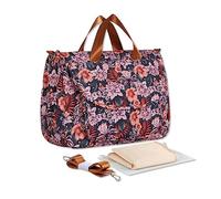 SONARIN Grande Capacité Élégant Sac à Langer Bandoulière Bébé Imperméable, Fourre-tout de Maternité pour Voyage avec Matelas à Langer (Iris Violet)