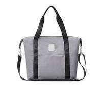 SONARIN Grande Capacité Imperméable Sac à Langer pour Bébé Fourre-tout,Sac Bandoulière à Langer Élégant Sac de Maternité Voyage Sac à Couches avec Matelas à Langer & Crochets(Gris)