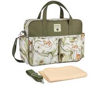 SONARIN Grande Capacité Portable Sac à Langer pour Bébé Fourre-tout,Multifonctionnel Imperméable Sac de Maternité Sacs à Couches de Voyage avec Bandoulière & Matelas à Langer(Singes)