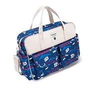 SONARIN Grande Capacité Sac à Langer Multifonction pour Bébé - Fourre-tout, Bandoulière, Maternité, Voyage avec Bretelles & Matelas à Langer (École de Magie)