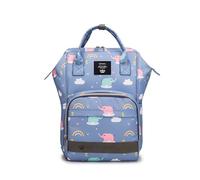 SONARIN Haute Capacité Multifonctionnel Sac à Dos à Langer pour Bébé,Sac à Langer Imperméable Sac de Maternité Sac à Couches de Voyage Portable avec Crochets de Poussette(Eléphant)