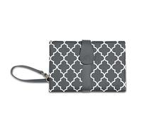 SONARIN Imperméable à l'eau Stockage Portable bébé matelas à langer pour voyage à la mode bébé changement Kit,Tapis à langer,Léger(Gris)