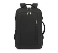 SONARIN Imperméable Sac à Dos de Voyage,Extensible 22-31L Bagage à Main de Cabine Sac à Ordinateur Portable 17,3 Pouces Sacs de Travail Sacs à Loisir avec Port USB pour Homme Femme(Noir)