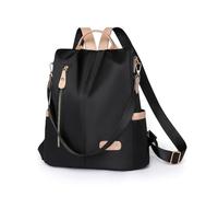 SONARIN Léger Mode Sac à Dos Femme,Grande Capacité Antivol Sac à Dos Loisir pour Dames Sacs d'École Cartable Filles,Sacs à Bandoulière Convertible pour Voyage Travail Collège(Noir)