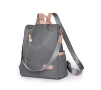 SONARIN Léger Mode Sac à Dos Femme,Grande Capacité Antivol Sac à Dos Loisir pour Dames Sacs d'École Cartable Filles,Sacs à Bandoulière Convertible pour Voyage Travail Collège(Gris)