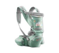SONARIN Léger Multifonctionnel Porte-bébé avec Siège à Hanche,Porte Bébé Ergonomique Respirant Avant et Arrière Porte-bébé Echarpe de Portage Multiposition pour 0-36 Mois(Vert)