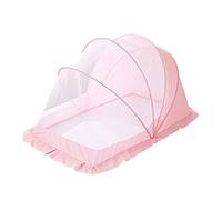 SONARIN Moustiquaire pour Bébé Filet de Lit Pliante Portable pour Nouveau-né, Familiale et Voyages 115x60x65CM (Rose)