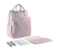 SONARIN Multifonction Élégant Sacs à Dos à Langer pour Bébé,Sacs à Langer Grande Capacité Imperméable Sac à Couches de Voyage Portable avec Matelas à Langer & Crochets de Poussette(Violet)