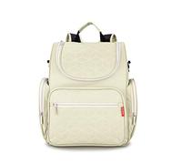 SONARIN Multifonction Sac à Dos à Langer Bébé étanche Avec matelas à langer et poussette sangle,Sac à Couches, Organisateur de Sac à Dos de Voyage,Grande Capacité, élégant et durable(Blanc Crémeux)